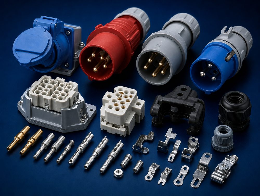 Socket and plug components visual